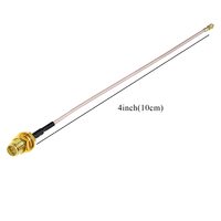 Câble coaxial LANYI CC001 RP-SMA vers IPX MHF UFL/U.FL IPX-1 femelle RG178 pour antenne WiFi Mini PCI avec perte de retour de -18 dB