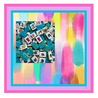 Tuiles de Mahjong américaines authentiques de luxe, 160 tuiles, palette moderne lavande douce, acrylique 4 couches pour les soirées de jeu à domicile