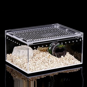 Boîte d'alimentation pour reptiles Acrylique Reptile Terrarium Enclos Insect Breeding Case Reptiles Habitat Terrarium - Product Image 6