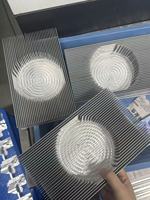 Plaque de refroidissement en aluminium anodisé sur mesure avec trous de montage de précision, dissipateur thermique pour carte graphique usiné CNC