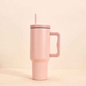 Car H4.0 <b>Handle</b> Travel <b>Tumbler</b> <b>40oz</b> Double Wall Vacuum Mug Lid Straw Anti-Slip OEM Custom Logo - Product Image 5