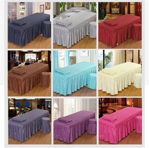 Drap de lit de massage pour salon de beauté, couvre-lit de massage, drap de lit SPA, housse complète avec jupe - Product Image 3