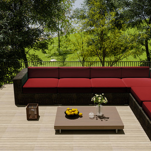 HomeMorelove通気性防水アメリカンスタイルポリエステルソファクッションカバーオフィス用ラタンチェア33x65cm - Product Image 6