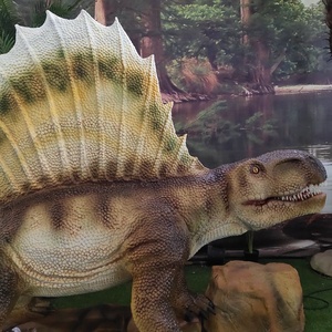 Animatronisches <span class=keywords><strong>Dimetrodon</strong></span>-Modell mit Schwimmflossenrücken, prähistorische Reptilien-Replik, Fischflossenrücken-Figur einer antiken Kreatur für die Ausstellung im Wissenschaftsmuseum - Product Image 3