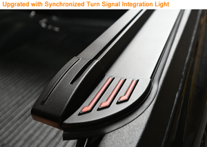 Couvercle de tonneau en alliage d'aluminium étanche rétractable manuel Lumières LED Finition noire mate Smart Anti-Pinch <span class=keywords><strong>Tech</strong></span> pour canon GWM - Product Image 5