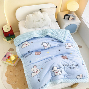 <span class=keywords><strong>100</strong></span>% algodón de lujo de gran tamaño acolchado manta impresión Digital Logo Sage Lap ropa de <span class=keywords><strong>cama</strong></span> colcha para sofá <span class=keywords><strong>cama</strong></span> de punto - Product Image 3