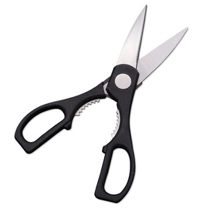 <b>Kitchen</b> <b>Scissor</b> Stainless Steel Black Straight Head Home Use For Food Cutting - Product Image 1