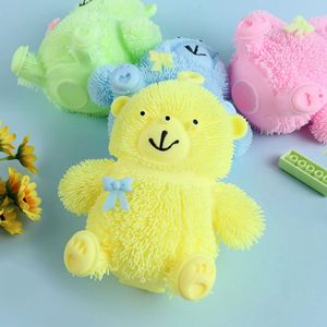 Colorful <b>LED</b> Light up Flashing Squeeze Toy Cute Bow Tie Bear Puffer <b>Ball</b> Stress Fidget Toy <b>Ball</b> for Kid - Product Image 3