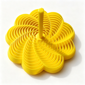 Fidget Flower Fractal, jouet imprimé en 3D pour soulager le stress, fleur interactive et vibrante pour adultes, excellent outil sensoriel - Product Image 1