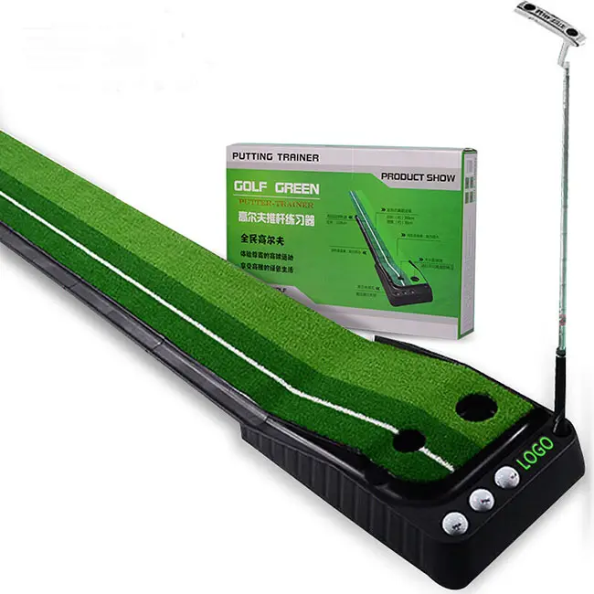 Outdoor Indoor Mini Golf Trainer Grass Mat Practice Putting Green
