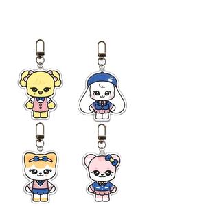 Kpop IVE Llavero Minive de Dibujos Animados, Colgante Acrílico Lindo, Bolsa, Accesorios, Llavero, LEESEO, REI, YUJIN, REI, Colecciones de Fans, Regalo - Product Image 1