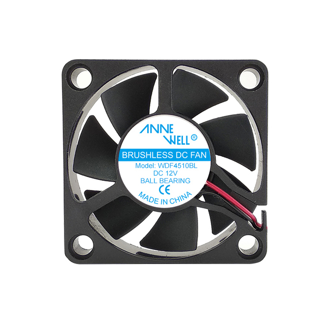 4510mm High Speed 4000 RPM Axial Flow Fan DC 12V 0.05A 4.5CFM Brushless Motor for Server Vehicle-mounted Inverter DC Cooling Fan