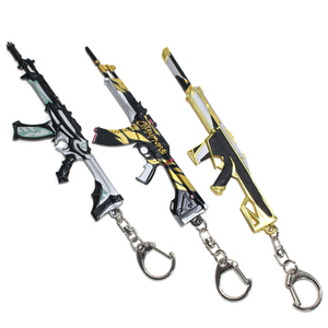Diseño libre 12cm Valorants <span class=keywords><strong>Reaver</strong></span> <span class=keywords><strong>Vandal</strong></span> Cosplay Metal aleación de zinc juego modelo pistola forma llavero - Product Image 4