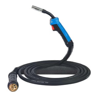 Antorcha de Soldadura MIG CO2 24KD con Cable de 3M/4M/5M/10M/20M, Refrigerada por Aire, Adaptador Central <span class=keywords><strong>Tipo</strong></span> Euro, Conector Trasero - Product Image 3