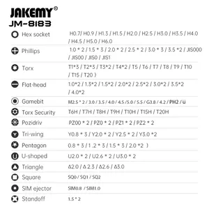 JAKEMY 145 ב 1 3C מדויק באיכות גבוהה נייד טלפון תיקון מיני מברג סט יד כלים עם סופר מגנטי Bits