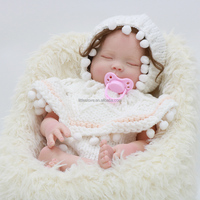 Vente flash : poupée bébé réaliste en silicone de 18 pouces, corps entier, peau de bébé réelle, poupée fille endormie, poupée reborn pour tout-petits