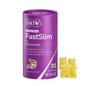 OKTW Fast <strong>Slim</strong> Lemon Flavor Gummies 30 Counts Metabolism Booster Fat Burner Appetite Suppressant Weight Management Support GMP - Product Image 6