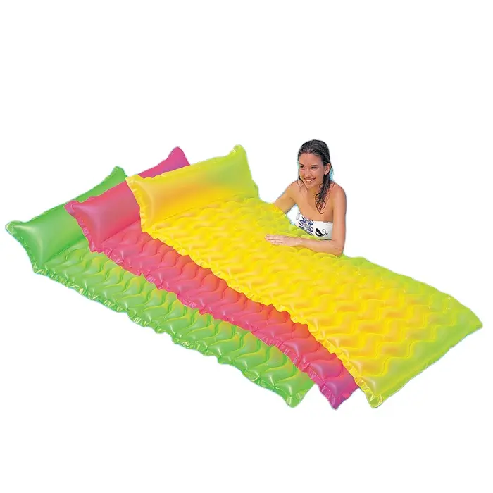 Summer Party Pool Fun PVC Inflatable Wave Mattress Raft lilo Pool Float