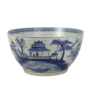 RZFH07-B巨型尺寸仿古彩色手工工艺陶瓷碗花盆