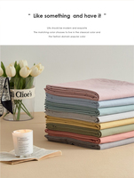 Parure de draps en coton 300 fils/cm² 40S, couleur unie, douce, respirante, adaptée à toutes les saisons, respectueuse de la peau, pour la maison, l'hôtel, le dortoir