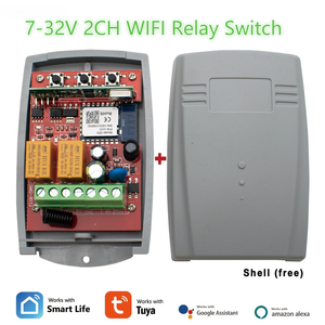 Tuya APP Wifi Universal puerta de garaje Control remoto interruptores receptor 2 CH controlador interruptor 433.92NHz abridor de puerta transmisor - Product Image 2