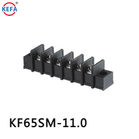 Connecteurs de barrière KEFA KF65S-11 600V 30A en cuivre nickelé, conducteur 18-10AWG, pas de 10 mm, 2-24 pôles, section transversale de 4,0 mm