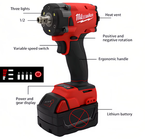 18Vインパクトレンチ3200IPM llave el é ctrica 1/2 inチェーブel é trica工業用 - Product Image 2