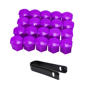 Couvercle de protection contre la poussière des écrous, 10 pièces, 17 / 19mm 21mm, roue à vis universelle de pneu de voiture décorative en plastique - Product Image 2