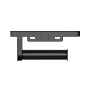 Vendita calda nuovo supporto a parete in plastica nero/bianco <span class=keywords><strong>porta</strong></span> <span class=keywords><strong>asciugamani</strong></span> in carta igienica con ripiano - Product Image 3