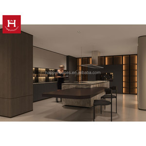 Nhà Hạnh Phúc đã sẵn sàng để lắp ráp tủ bếp hiện đại cao cấp hiện đại gỗ Veneer thiết kế đồ nội thất gabinetes de cocina - Product Image 6