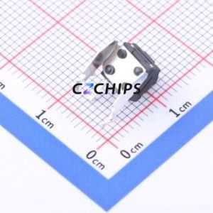 TS6665XZJFS 250gf 072 Tactile Switch Bent Lead Through Hole,6x6mm Single Pole Single Throw Round Button 2.5N Right Angle Insert - Product Image 2