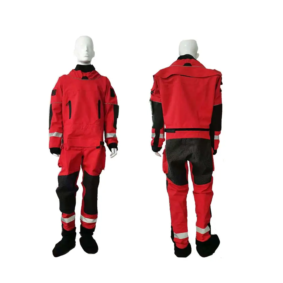 Profissional impermeável zíper hermético água resgate mergulho Drysuit para caiaque tempo frio