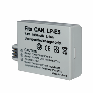 Batterie de remplacement REAL CAP LP-E5 pour appareils photo <span class=keywords><strong>Canon</strong></span> EOS Rebel XS T1i XSi <span class=keywords><strong>1000D</strong></span> 500D 450D Kiss X3 – Batteries d'origine OEM - Product Image 1
