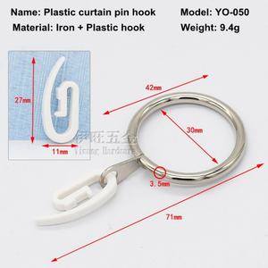 EWANG Plastic Hanging <b>Curtain</b> Hook White Shower <b>Curtain</b> Pin Hooks for Window <b>Door</b> <b>Curtain</b> - Product Image 5