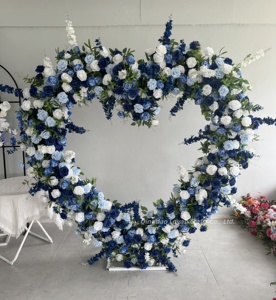 Arche en forme de cœur décorative avec support pour événements de <span class=keywords><strong>mariage</strong></span>, activités de fête, fond mural floral artificiel - Product Image 5