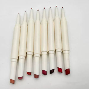 Lápiz labial hidratante pigmentado de larga duración, doble extremo, Vegano, mate, cremoso, 2 en 1, delineador de labios y lápiz labial, delineador de labios - Product Image 1