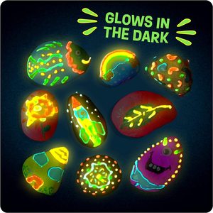 Kit per Dipingere su Roccia con Tema Fantasy e Sci-Fi che si Illumina al Buio, Giocattoli Educativi per Bambini - Product Image 6