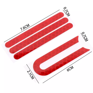 Tira Reflectante Decorativa para Ruedas Delanteras y Traseras, Adhesivo Reflectante para Piezas de Scooter Eléctrico <span class=keywords><strong>Xiaomi</strong></span> M365 / Pro - Product Image 3