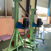 Petit dispersateur à grande vitesse en acier inoxydable à fréquence variable pour revêtements liquides, peintures à base d'eau, encres et pâtes colorées