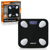 Balance connectée intelligente Bluetooth pour la mesure de la graisse corporelle, marque privée HALEY Stock Supply, pour importateurs mondiaux de produits de fitness