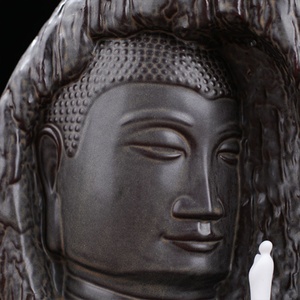 Decorazione della casa buddha testa statua in ceramica <span class=keywords><strong>cascata</strong></span> di <span class=keywords><strong>incenso</strong></span> - Product Image 2