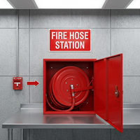 Enrouleur de tuyau d'incendie Minchang en acier inoxydable de 25 mm à bras articulé, équipement de lutte contre l'incendie d'urgence, fourni directement par l'usine