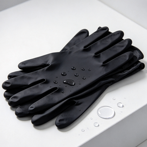 Gants jetables en nitrile imperméables, épaisseur moyenne, gants ménagers écologiques, doux pour le nettoyage de la maison, de la cuisine et de la maison - Product Image 5