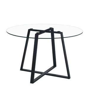 Modern Light Luxury Round MDF Wood Grain <strong>Dining</strong> Table <strong>Set</strong> with <strong>4</strong> Fully Upholstered <strong>Fabric</strong> <strong>Dining</strong> <strong>Chairs</strong> Nordic Minimalist Style - Product Image 4