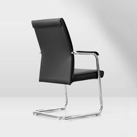 Chaise de bureau professionnelle en cuir et maille, moderne, pour réunions et formation, personnalisable, mobilier sur mesure