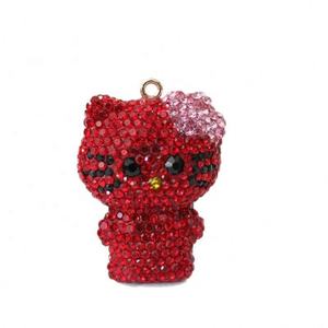 Adornos <span class=keywords><strong>de</strong></span> Gato Kt con Pedrería Brillante, Estilo Kawaii, Color <span class=keywords><strong>Rosa</strong></span>, Blanco y Negro, Dijes <span class=keywords><strong>de</strong></span> Gatito, Accesorios para Llaveros, Decoración para Fundas <span class=keywords><strong>de</strong></span> Teléfono - Product Image 5