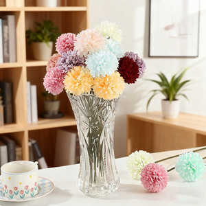Fleurs artificielles de chrysanthème en soie multicolores pour la décoration de la maison, bouquet de mariage, branche unique Va104 1 - Product Image 1