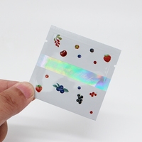 Sachets d'échantillons cosmétiques personnalisés avec logo imprimé en hologramme, sachets thermoscellables, étanches à l'humidité, sachets de soins cosmétiques pour les yeux