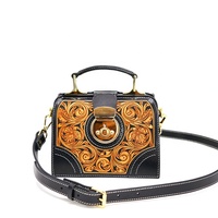 2024 nouveau sac à main bandoulière en cuir véritable en cuir véritable Style ethnique luxe femmes sacs à main