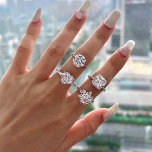 Dylam Wholesale Promise <b>Stack</b> Promise CZ Stone Anillo De Mujer Pure 925 Sterling <b>Silver</b> <b>Ring</b> Jewelry Women Engagement <b>Ring</b> - Product Image 3
